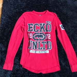 Red long sleeve shirt